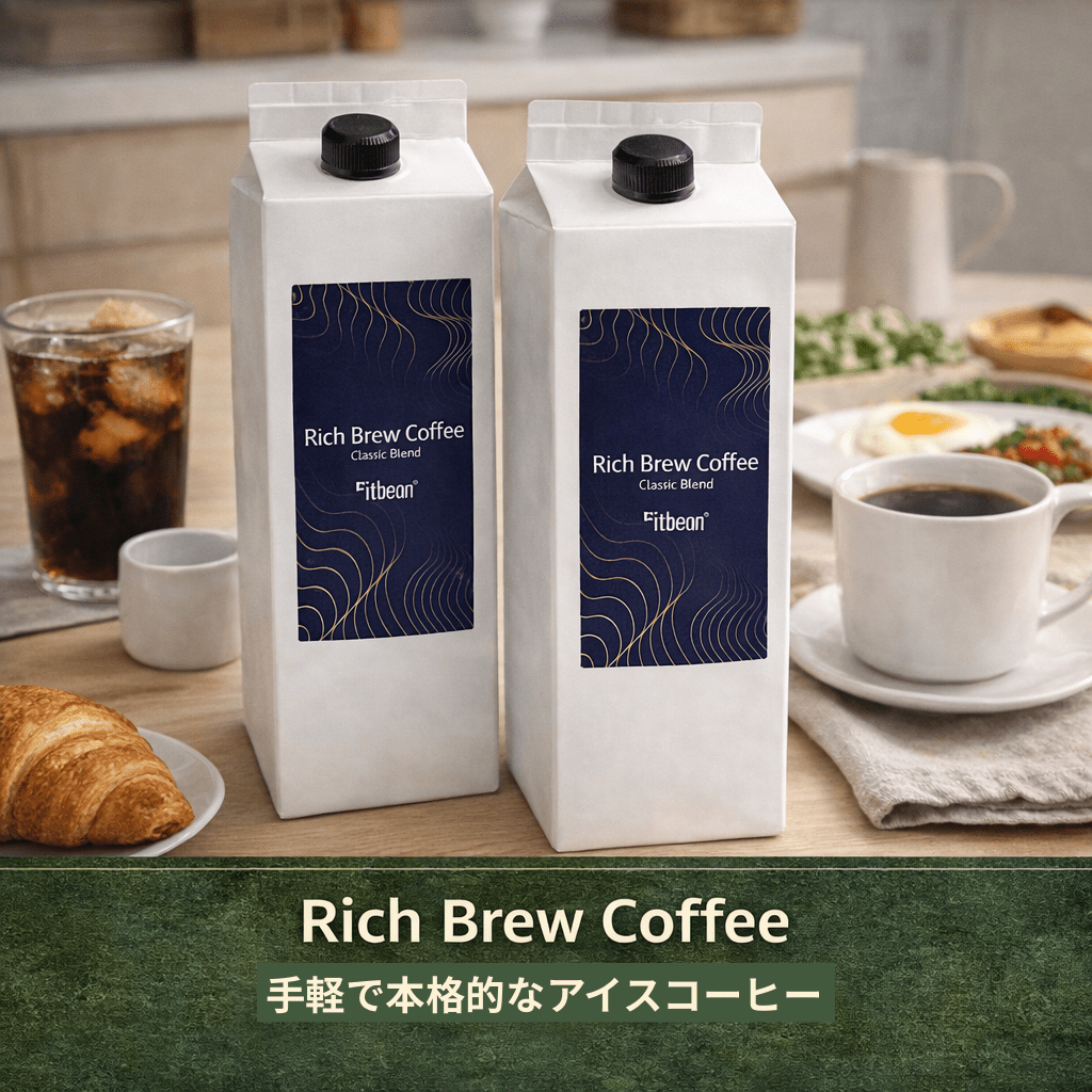 リッチブリューコーヒー 無糖ストレート 1LリキッドコーヒーKOUNOU - COFFEEKOUNOU - COFFEEFB-CB-LC-2SET-FBM