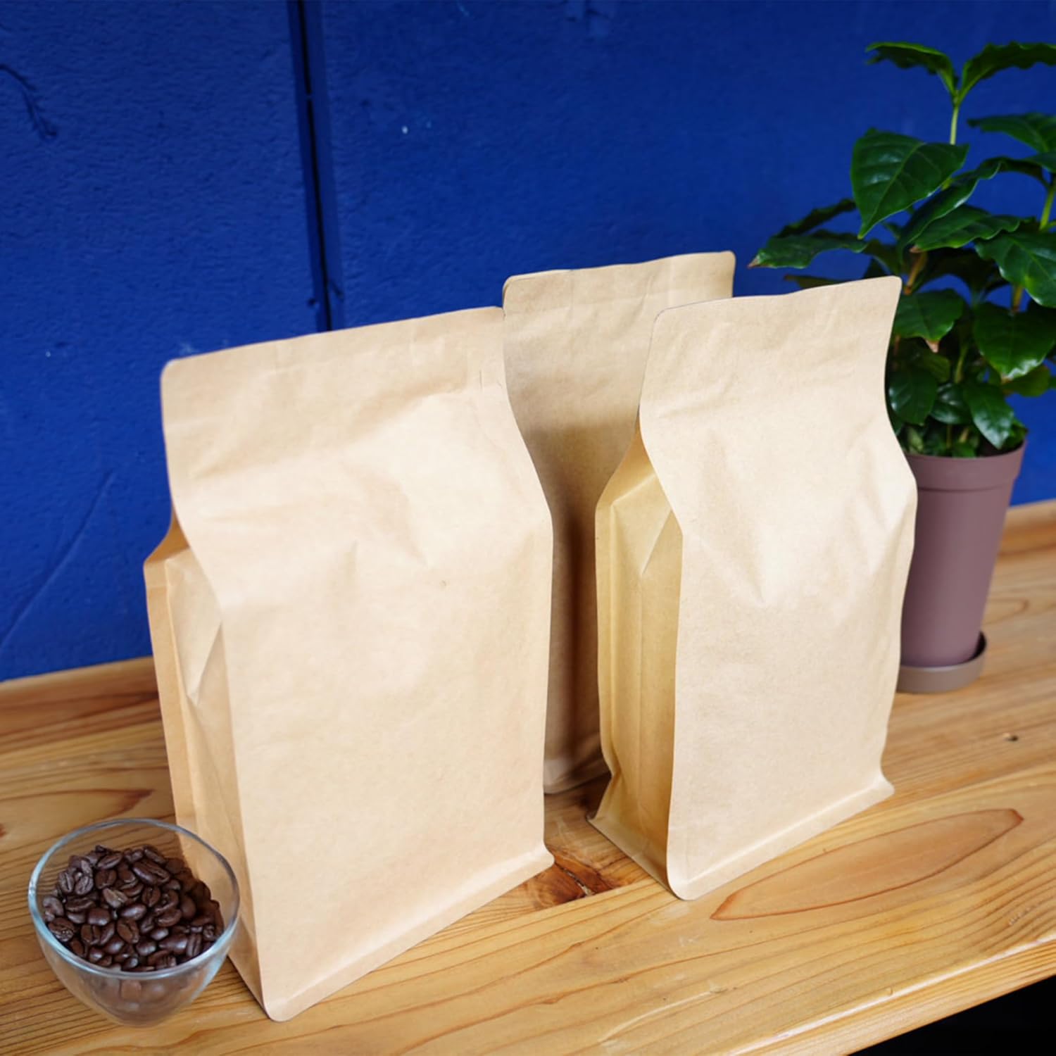 シーラー用バルブ付き ジッパー 保存袋 (500g × 50枚)goodsKOUNOU - COFFEEKOUNOU - COFFEEPKG - 500 - 50